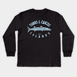 Turks & Caicos Islands Great Barracuda Kids Long Sleeve T-Shirt